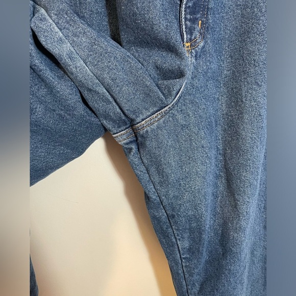 LL Bean Flannel Lined Jeans Plus Size 22W Original Fit Relaxed Denim Stretch - Picture 4 of 11